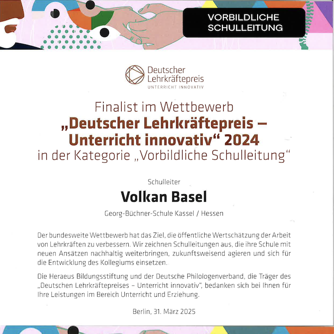 Finalist - Vorbildliche Schulleitung